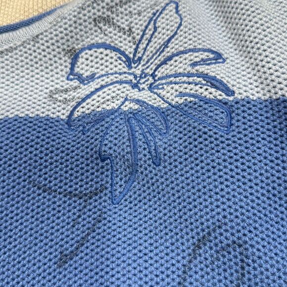 Rabe Multi-Tonal Blue Stripe With Embroidered Detail. - Picture 6 of 10